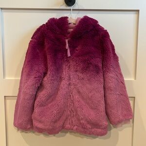 Splendid Girls' Dip Dye Fur Coat size 5